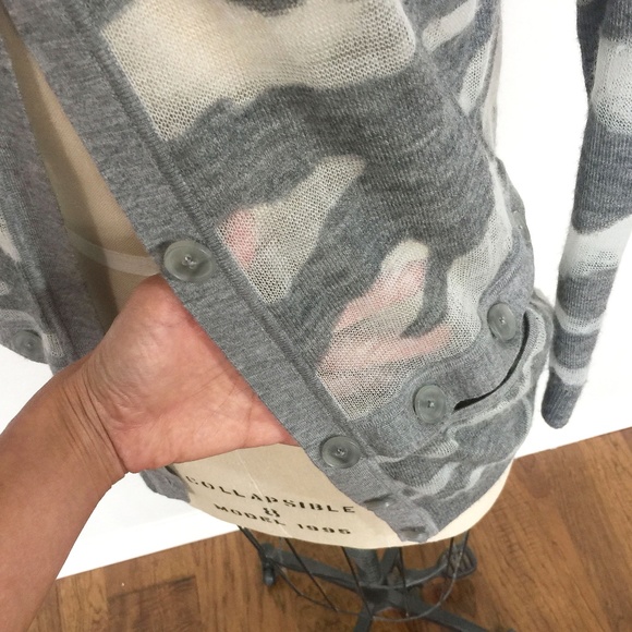 3.1 Phillip Lim - Grey Burnout Cardigan - Picture 5 of 5